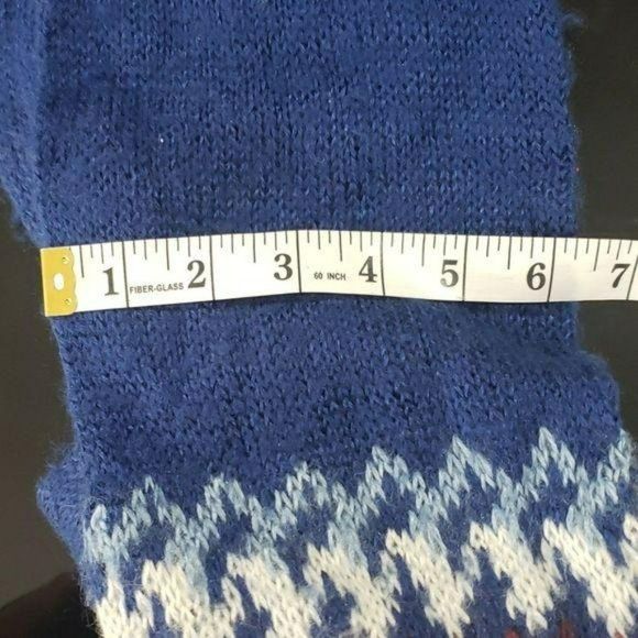 MERVYNS Vintage‎ acrylic Argyle Striped Scarf - Picture 8 of 9